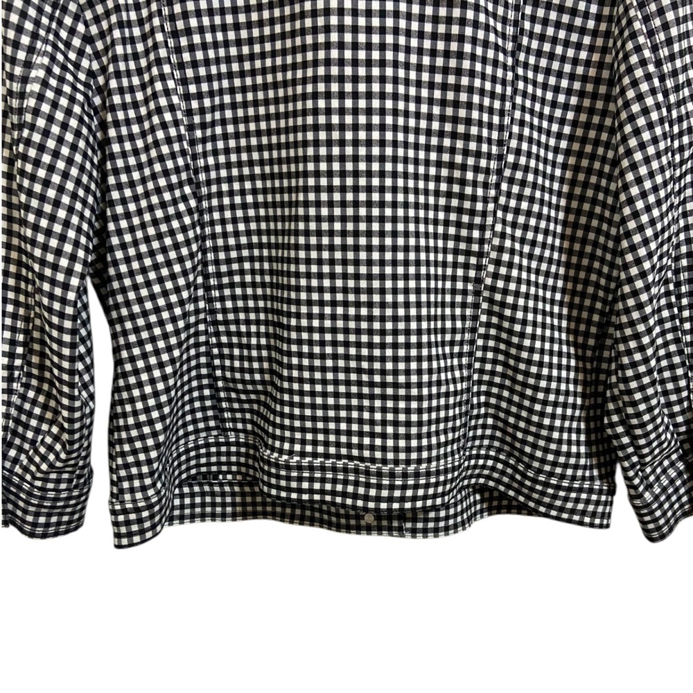 Ruby Rd Black White Gingham Checkered Button Fron… - image 10